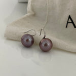 MERLOT Purple Pearl drop earrings - ZEN&CO Studio