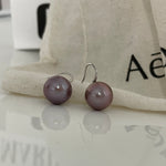 MERLOT Purple Pearl drop earrings - ZEN&CO Studio