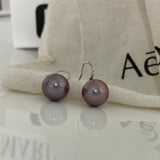 MERLOT Purple Pearl drop earrings - ZEN&CO Studio