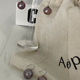 MERLOT Purple Pearl drop earrings - ZEN&CO Studio