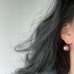 MERLOT Purple Pearl drop earrings - ZEN&CO Studio
