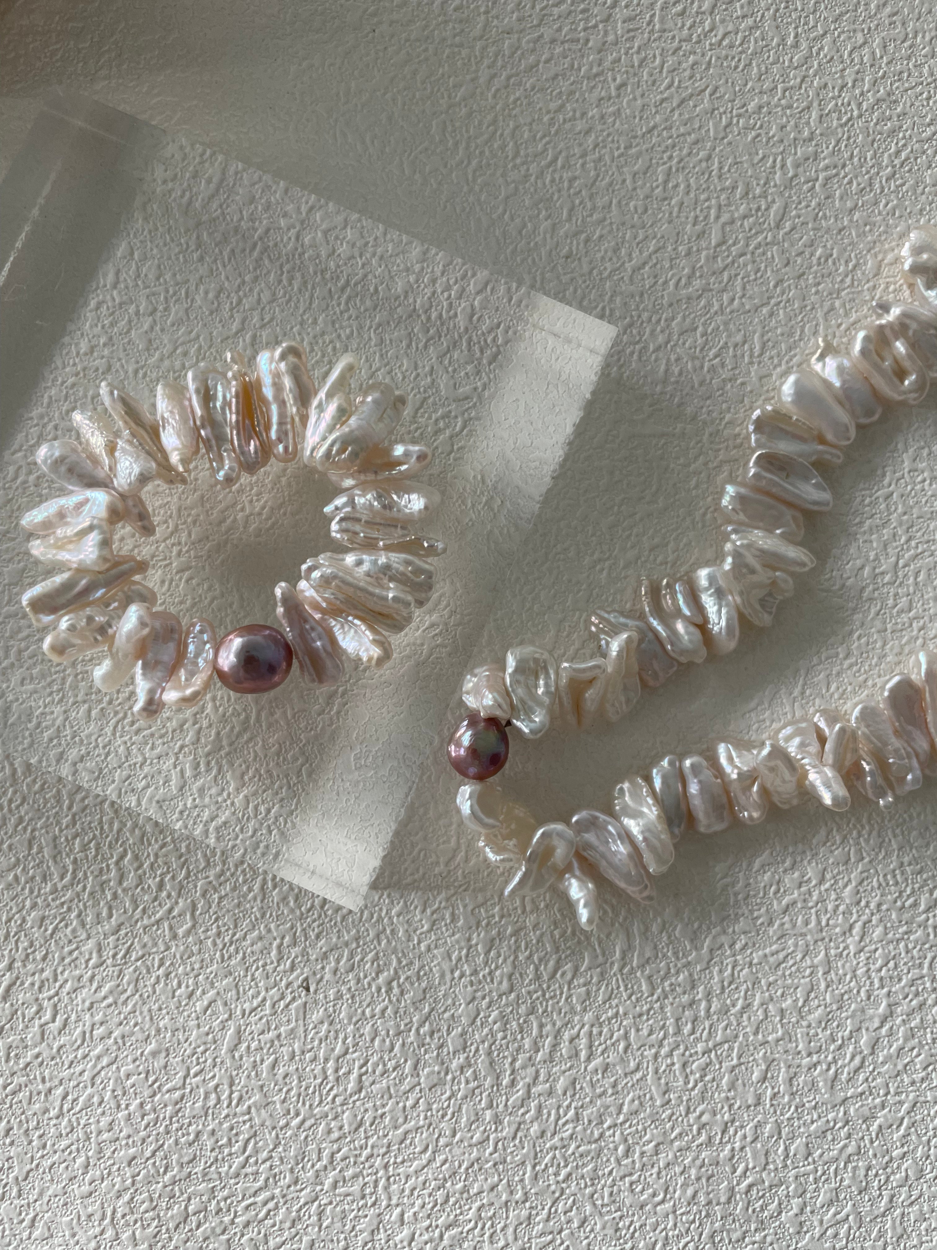 SUNFLOWER Keshi pearl bracelet - ZEN&CO Studio