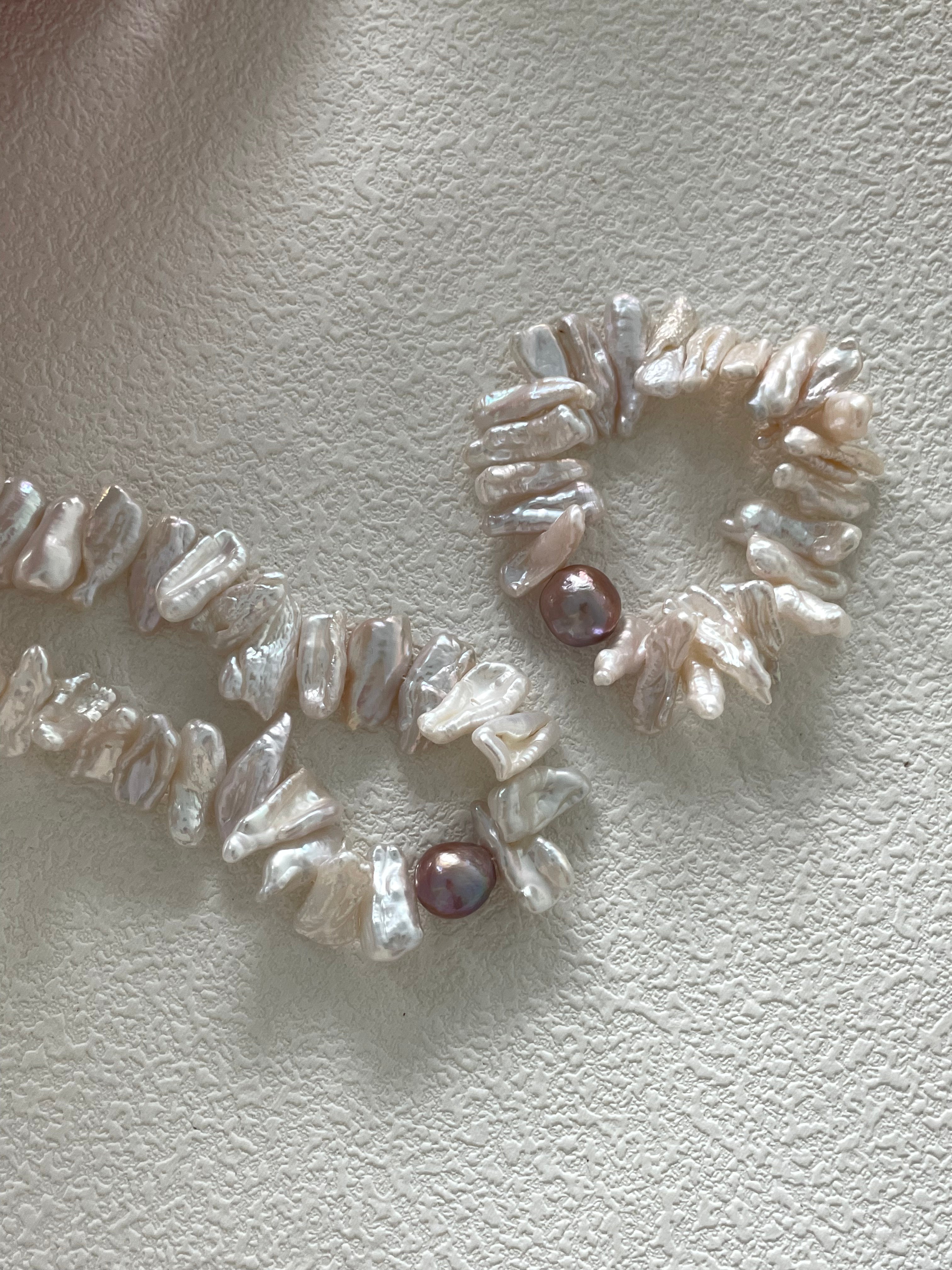 SUNFLOWER Keshi pearl bracelet - ZEN&CO Studio