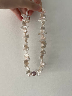 SUNFLOWER Keshi pearl necklace - ZEN&CO Studio