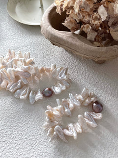 SUNFLOWER Keshi pearl bracelet - ZEN&CO Studio