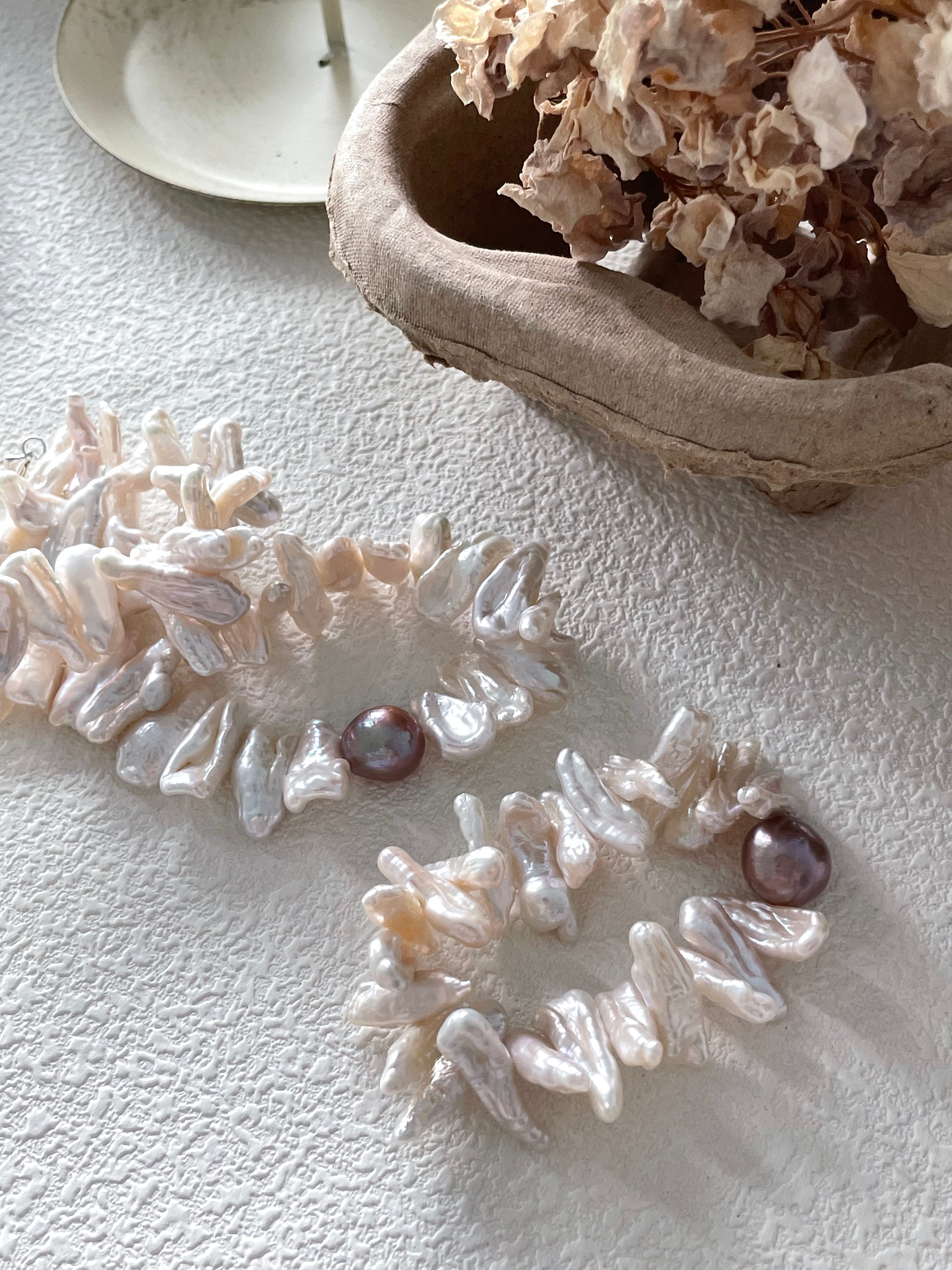 SUNFLOWER Keshi pearl bracelet - ZEN&CO Studio