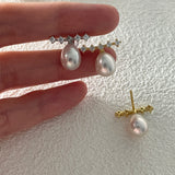RAINIE Pearl stud earrings - ZEN&CO Studio