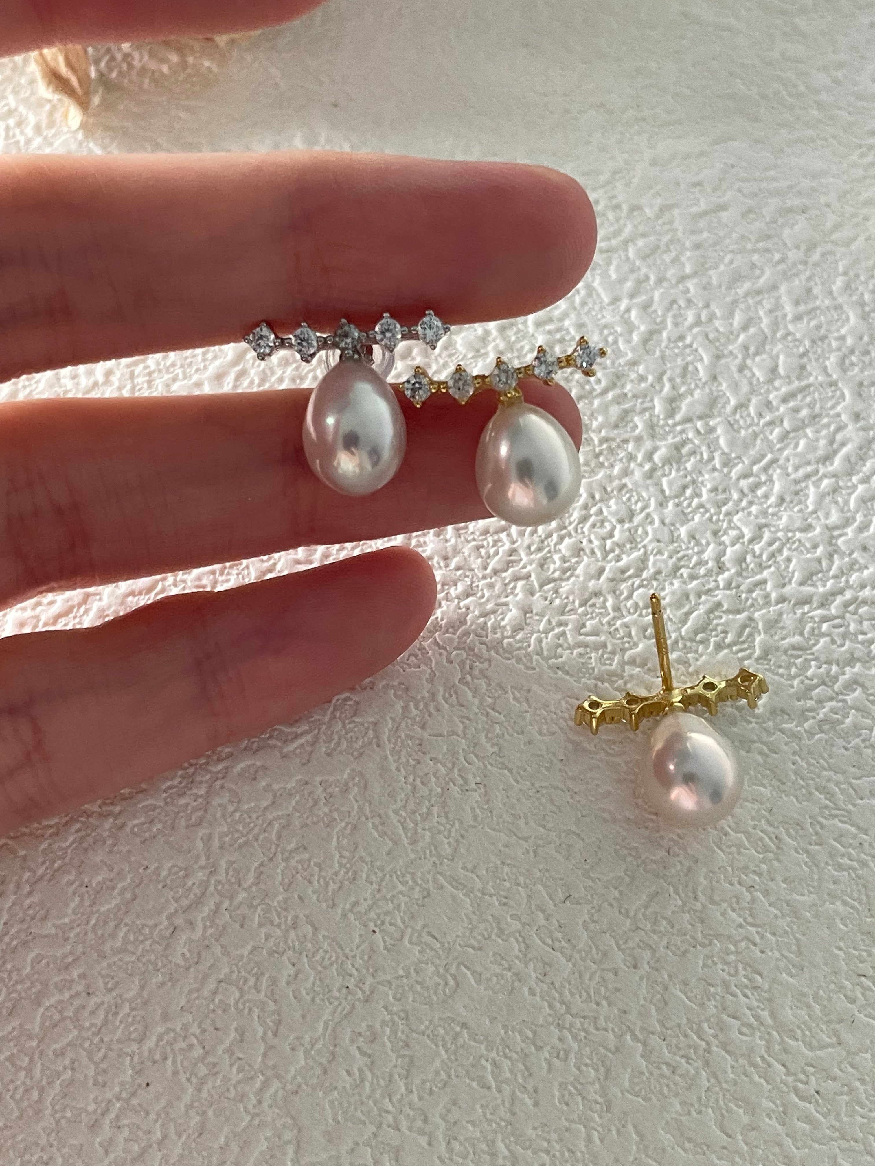 RAINIE Pearl stud earrings - ZEN&CO Studio