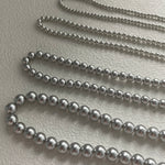 CHRISTINE Grey Pearl Necklace - ZEN&CO Studio