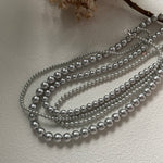 CHRISTINE Grey Pearl Necklace - ZEN&CO Studio