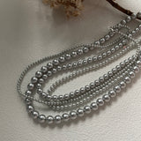 CHRISTINE Grey Pearl Necklace - ZEN&CO Studio