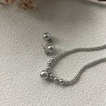 LAINEY Grey Pearl Necklace - ZEN&CO Studio