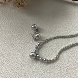 LAINEY Grey Pearl Necklace - ZEN&CO Studio