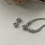 LAINEY Grey Pearl Necklace - ZEN&CO Studio