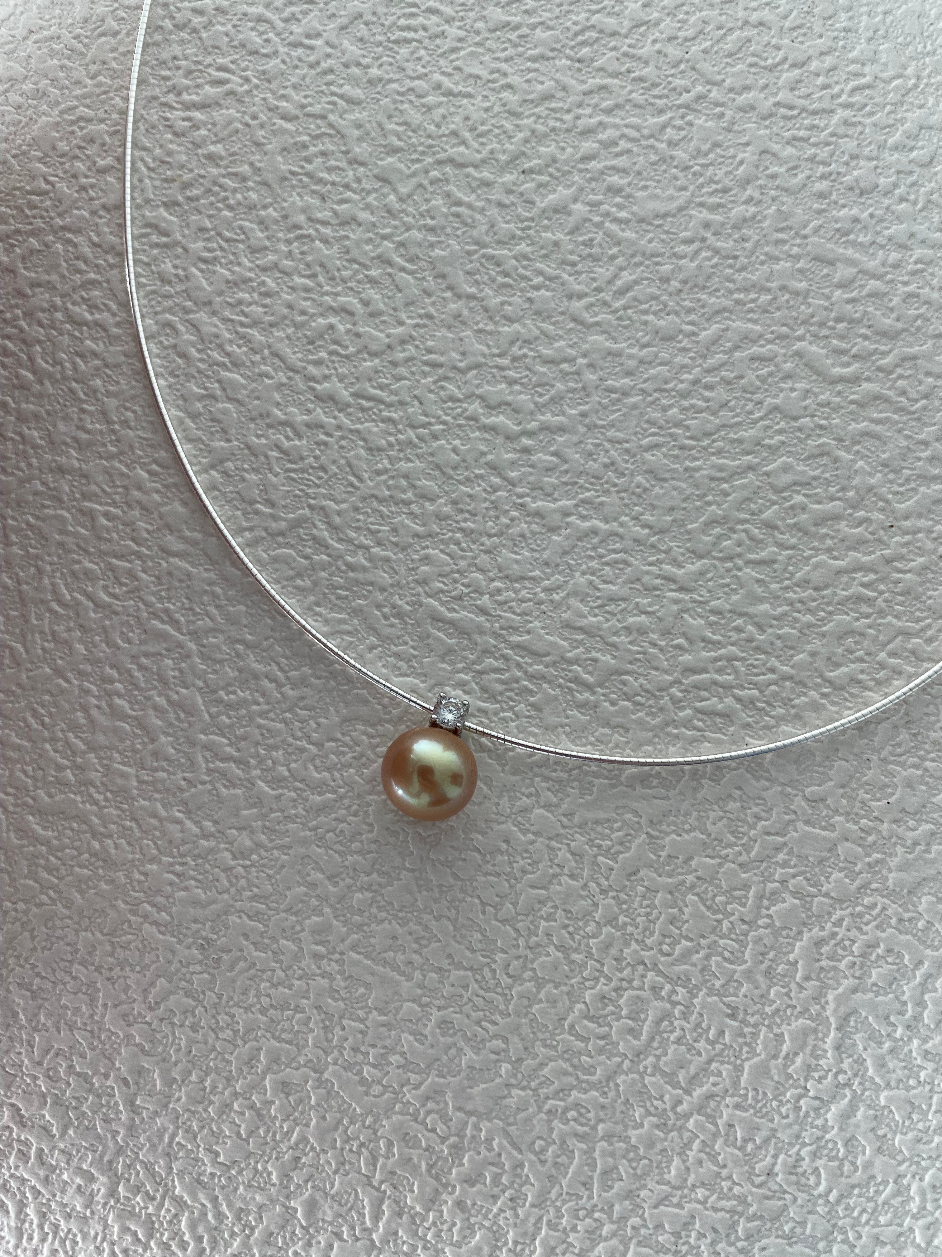 MANILA gold pearl pendant necklace - ZEN&CO Studio