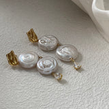 ROMAN HOLIDAY Double pearl earrings - ZEN&CO Studio