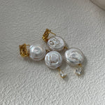 ROMAN HOLIDAY Double pearl earrings - ZEN&CO Studio
