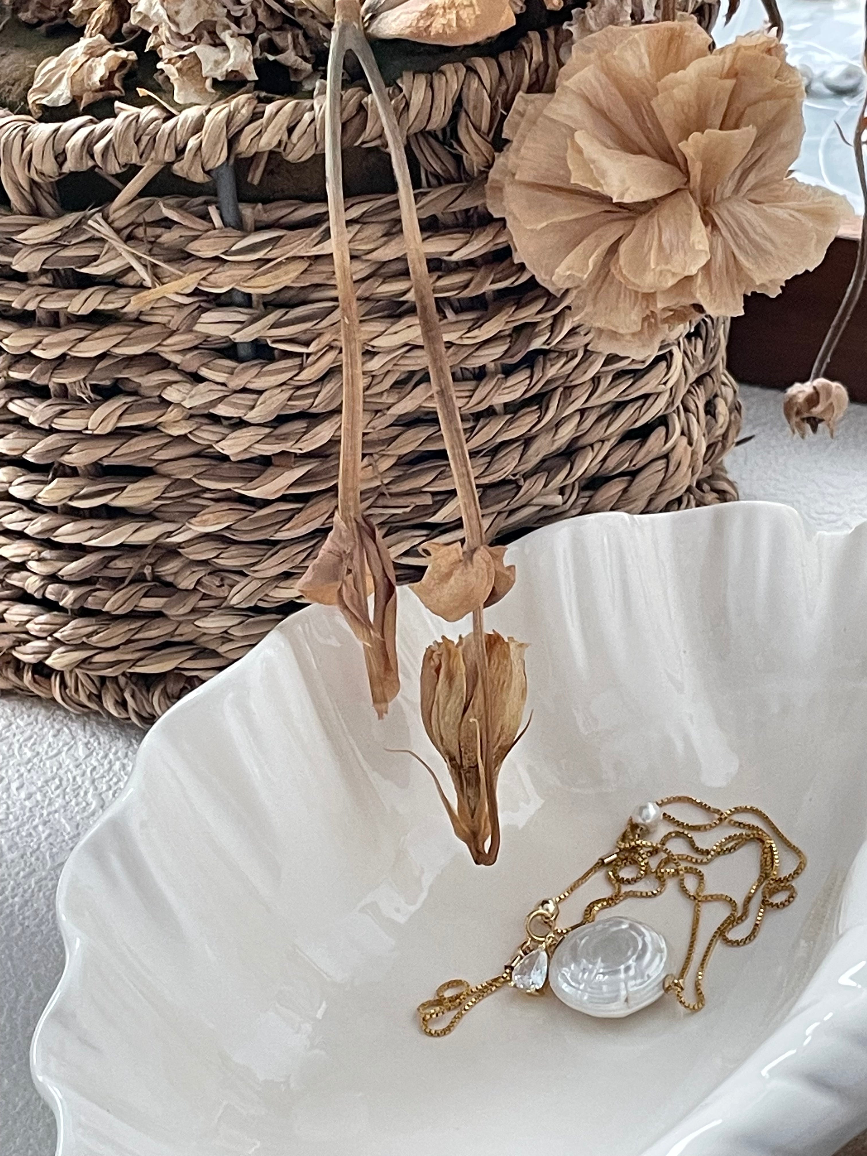 ROMAN HOLIDAY Pearl pendant necklace - ZEN&CO Studio