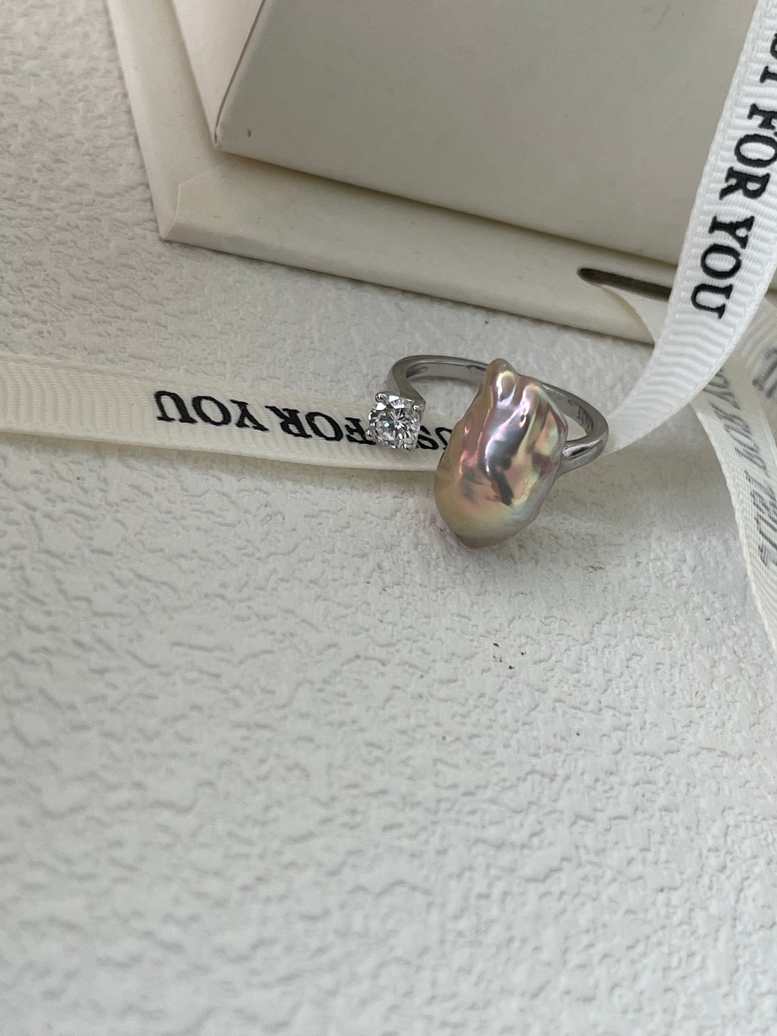 JISOO Baroque pearl ring - ZEN&CO Studio