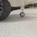 MERLOT Purple Pearl pendant necklace - ZEN&CO Studio