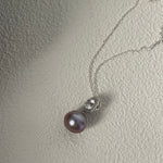 MERLOT Purple Pearl pendant necklace - ZEN&CO Studio
