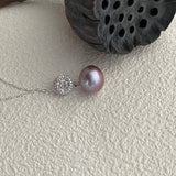 MERLOT Purple Pearl pendant necklace - ZEN&CO Studio