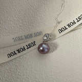 MERLOT Purple Pearl pendant necklace - ZEN&CO Studio