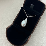 AMBER Baroque Pearl Pendant Necklace