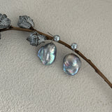 TATIANA Grey Baroque Pearl Earrings