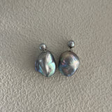TATIANA Grey Baroque Pearl Earrings