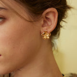 LOTUS Floral Stud Earrings