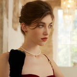 POPPY Pearl and Flower Pendant Necklace and Bracelet