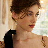 HEBA Mother of Pearl Dangle Earrings