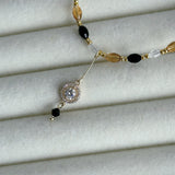 Rachel's Yellow Crystal Pendant Necklace