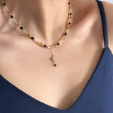 Rachel's Yellow Crystal Pendant Necklace