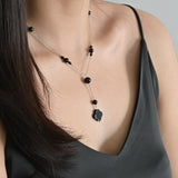 Monica's Black Onyx Pendant Necklace