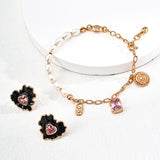 RANIA Pearl and Charms Bracelet