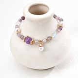 LILA Amethyst and Pearl Bracelet