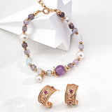 LILA Amethyst and Pearl Bracelet