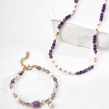 LILA Amethyst and Pearl Bracelet