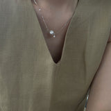 BELLE Minimalist Pearl Pendant Necklace