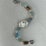 AZZURRA Baroque Pearl and Amazonite Bracelet