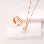 AIMEE Pearl Open Ring - ZEN&CO Studio