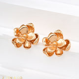 LOTUS Floral Stud Earrings