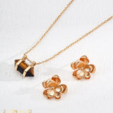 LOTUS Floral Stud Earrings