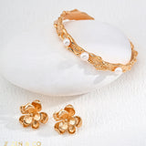 LOTUS Floral Stud Earrings