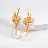 HEBA Mother of Pearl Dangle Earrings