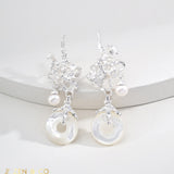 HEBA Mother of Pearl Dangle Earrings