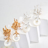 HEBA Mother of Pearl Dangle Earrings