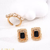 BECKY Floral Open Ring